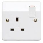 K2757 13A Switched Single Socket - White
