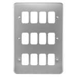 K3502ALM - MK Metalclad Plus 12 Module Frontplate