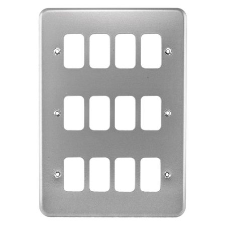 K3502ALM - MK Metalclad Plus 12 Module Frontplate