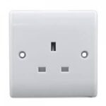 BG Nexus 823 White Unswitched Single Socket