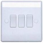 BG Nexus 843 White 3G 2way 10A Switch