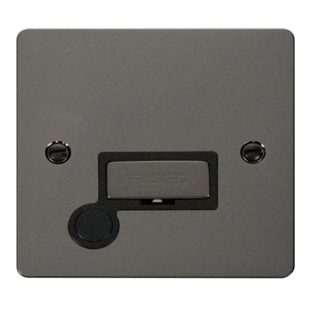 FPBN550BK - Click Define Black Nickel 13A Unswitched Fused Connection Unit C/W F/O
