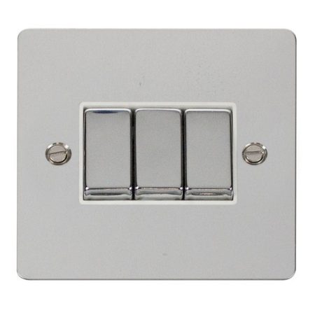 FPCH413WH - Click Define Polish Chrome 10A 3G 2-Way Switch