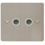 FPSS066WH - Click Define Stainless Steel 2G Coax Socket