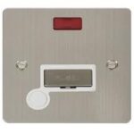 FPSS553WH - Click Define Stainless Steel 13A Unswitched Fused Connection Unit C/W F/O & Neon