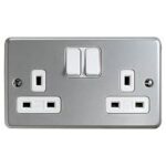 K2946ALM - MK METAL CLAD 13A 2G SWITCHED SOCKET
