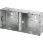 AED636 - DUAL ACCESSORY 35MM FLUSH METAL KNOCKOUT BOX