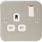 BG Metal Clad MC521 13A 1G Swiched Socket
