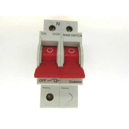Crabtree Starbreaker 100/MI2 100A Dp Main Switch