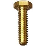 M6X25-BRASS – M6 x 25mm Brass Hex Head Bolts (Pack of 100)