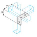FB112 - UNISTRUT INTERNAL 2X1 HOLE BRACKET