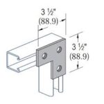 FB126 - UNISTRUT 3 HOLE FLAT BRACKET