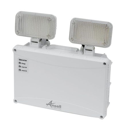 ATSLED/3NM/IP65/ST - Ansell Owl 5W LED IP65 Twin Spot Emergency Light