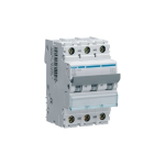 NCN350A - Hager Triple Pole Type C Miniature Circuit Breaker MCB 50A 10kA