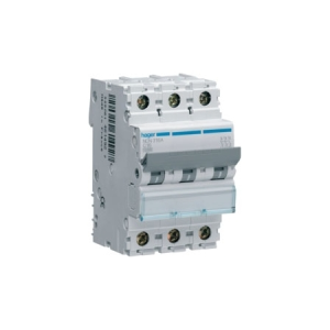 NCN363A - Hager Triple Pole Type C Miniature Circuit Breaker MCB 63A 10kA