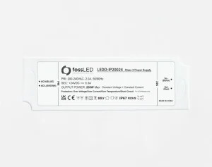 LEDD-IP20024 - FossLED 200W 24V Non-Dimmable Constant Voltage LED Driver