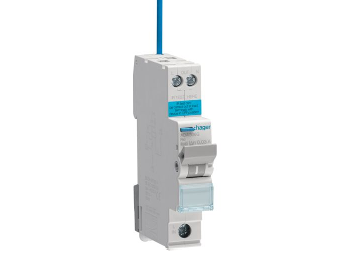 Hager ADA1 RCBOs - 30mA 10kA Compact Circuit Protection