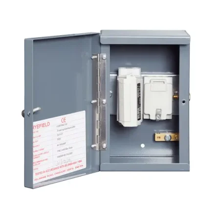 CO100SPN - Ryefield 1 Way Distribution Board with 100A Fuse Unit Cut Out Box