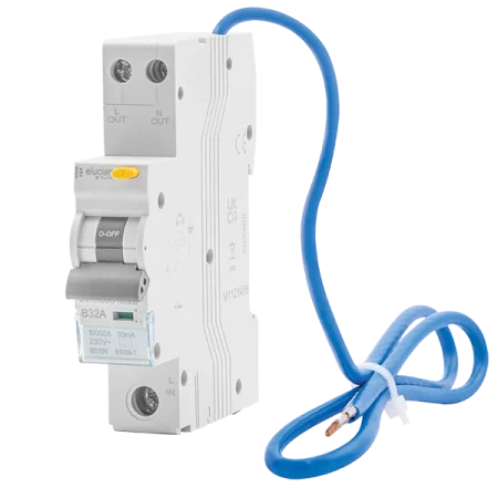 cu1rcbo6c10 click elucian 1 pole plus unswitched neutral 10ka c curve 6a 30ma rcbo type a 1.webp