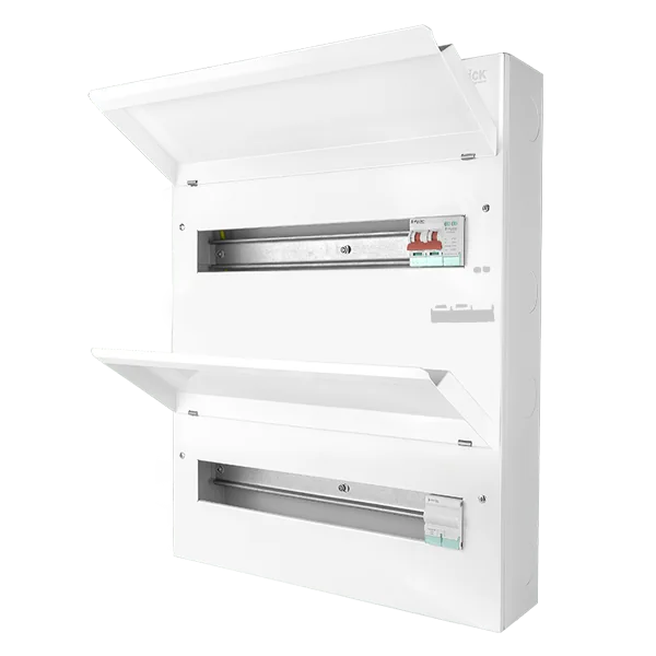 cudeb36msspc31 click 36 way dual row elucian metal consumer unit with 100a mains switch 100a connector and 2 p 1.webp