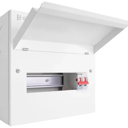cueb10ms8 click 10 way elucian metal consumer unit with 100a mains switch 8 free ways 1.webp