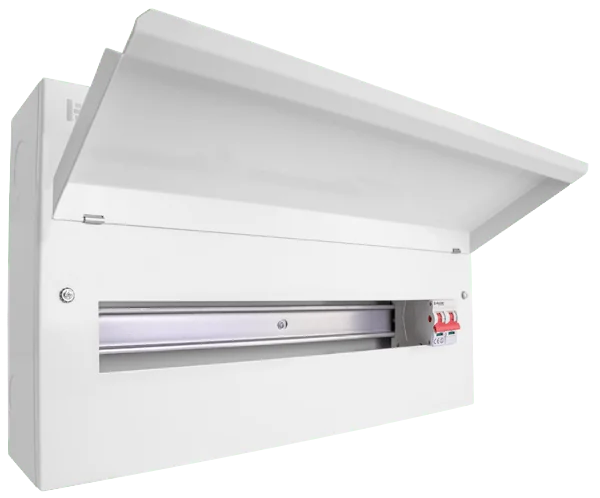 cueb22ms20 click elucian 22 way metal consumer unit with 100a mains switch 20 free ways 1.webp