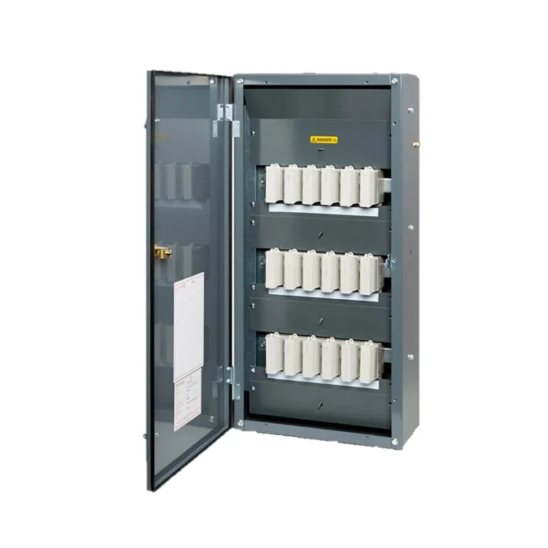 Ryefield distribution board with door open