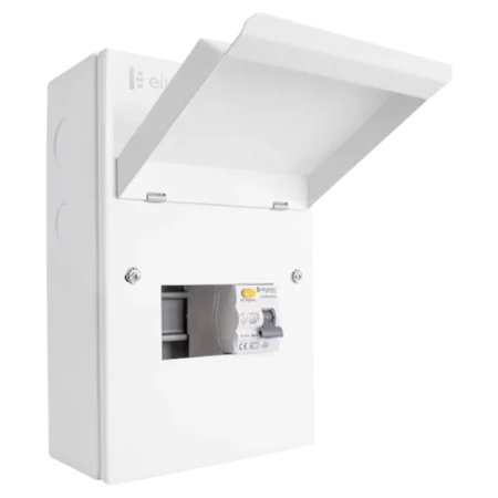 gueb563rcd3 click 5 way elucian mini metal garage unit with 63a rccb 3 free ways 1.webp