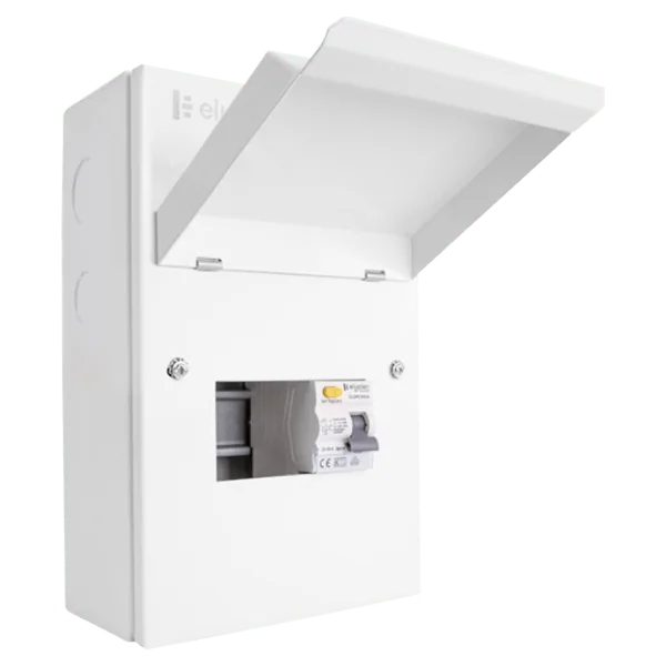 gueb563rcd3 click 5 way elucian mini metal garage unit with 63a rccb 3 free ways 1.webp