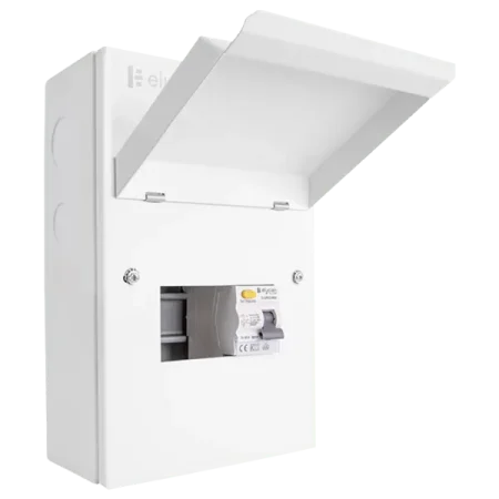 gueb580rcd3 click 5 way elucian mini metal garage unit with 80a rccb 3 free ways 1.webp