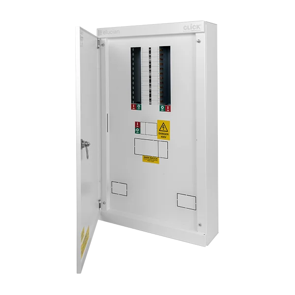 tpeb8 click elucian 8 way 125a 250a three phase distribution board without incomer 1.webp
